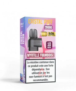 Cartouche Cristal Puff 28K myrtille framboise 20 mg/ml de nicotine